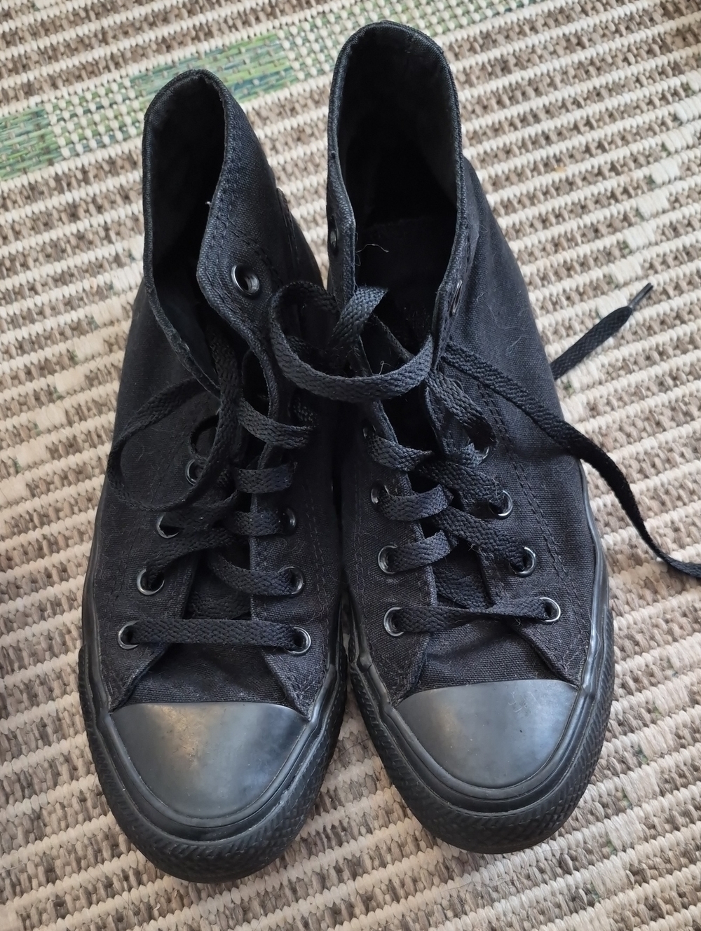 Converse Chuck Taylor All Star Black Monochrome High Top Sneakers Men 6 Women 8